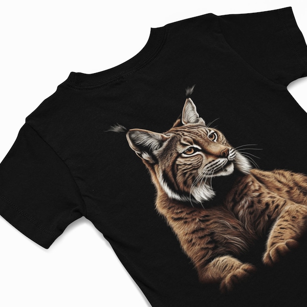 Lynx T-Shirt, Big Cat Animal Graphics Tee, Mountain Lion T shirt, Big Cat Tee, Animal T shirt , Lynx Lovers Gift, Big Cat Lover Gift