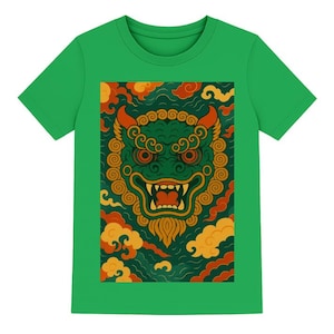 Mythical Dragon Shirt Fierce Asian Dragon Graphic Tee Spiritual Boho Chinese Zodiac Tee Festival Unisex Fire elemental Guardian Fantasy tee