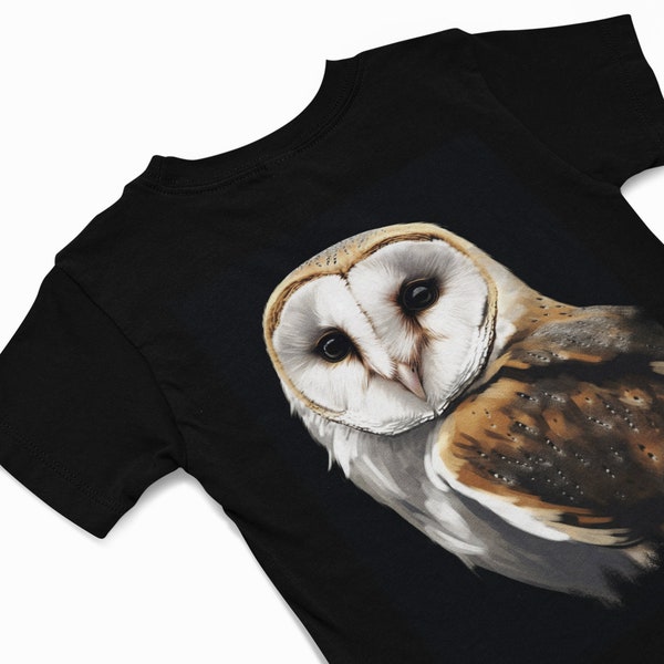 Barn Owl T-Shirt, abstract Owl Forest Silhouette Graphic tee, Spirit Animal T shirt, Bird Tee, Animal T shirt, Bird shirt, Owl Lover Gift