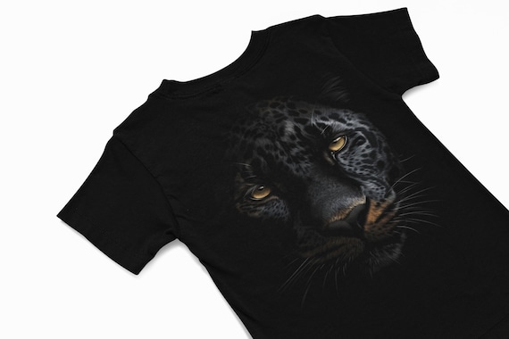 Black Panther T-shirt, Leopard Graphics Tee, Spirit Animal T Shirt
