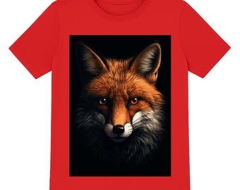 Fox T-shirt, Fox Graphic Tee, Woodland Animal T Shirt