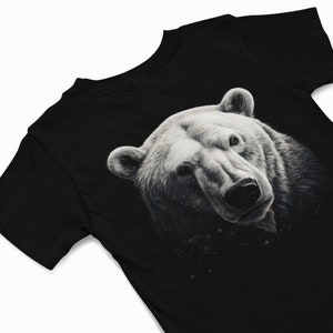 Polar Bear t shirt - Polar Bear graphics T Shirts - Unisex animal Graphic Shirt -  Bear lover Gift - Spirit animal graphics Tee - nature tee