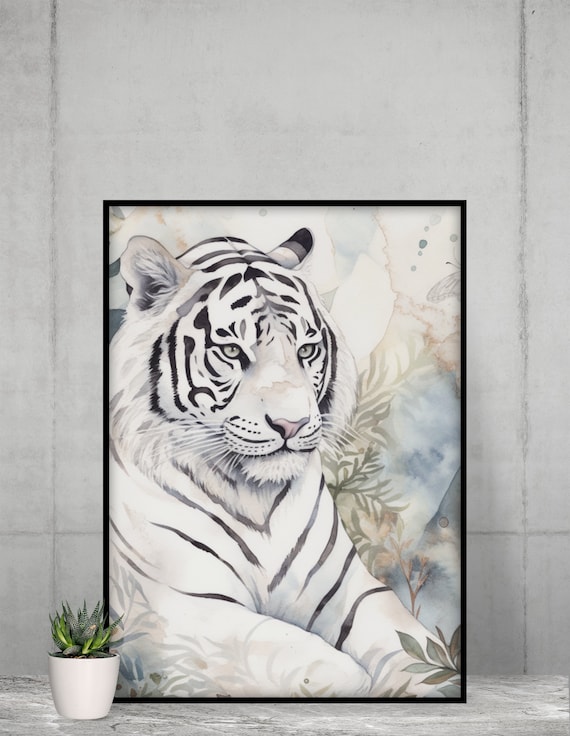 White Tiger Chinese Art