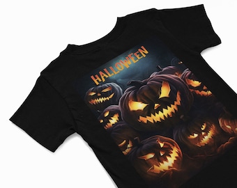 Jack o lantern pumpkin T-Shirt, Halloween t shirt, Gothic T shirt, Witchy t shirts, Spooky t shirt, Pumpkin jack o lantern apparel