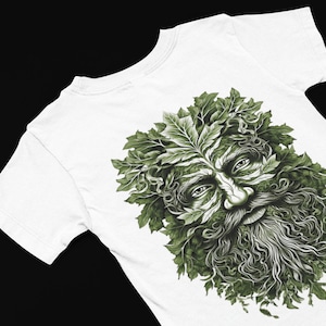 Celtic Green Man T-Shirt, Celtic T-Shirt, Jack in the Green T-Shirt, Witchy T-Shirt , Pagan T-Shirt, Forest god t shirt, Pagan gifts,