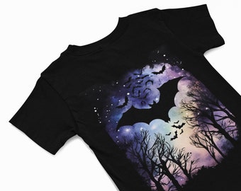 Vampire Bat t shirt, Gothic t shirt, Bat silhouette t shirt, Goth tee, Gothic Gifts, Vampire lover gift