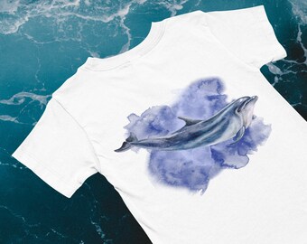 Dolphin T-Shirt, Ocean animal Tee's, Sea Creatures t shirt , Animal Lovers Graphic T Shirt, Dolphin lover gift, Dolphin art graphic Tee