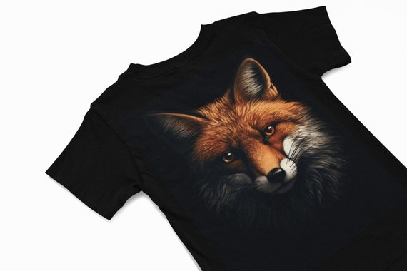 BABYL 【FOX MAN 】速乾 TEE XXL size Fox T-shirt, Fox Graphic Tee, Woodland Animal T Shirt
