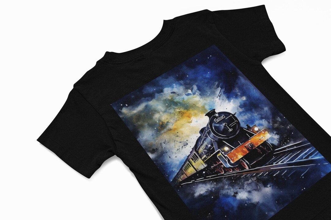 The Flying Scotsman Train T-shirt, Train Graphic Tee, Colourful Train ...