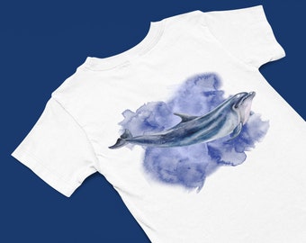 Dolphin T-Shirt, Ocean animal Tee's, Sea Creatures t shirt , Animal Lovers Graphic T Shirt, Dolphin lover gift, Dolphin art graphic Tee