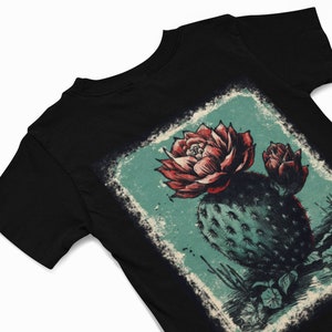 Flowering Cactus Shirt - Cactus Graphic T-Shirt - Cacti Shirt - Cactus Print T-Shirt - Cactus Print Shirt - Plant tShirt - Cactus lover gift