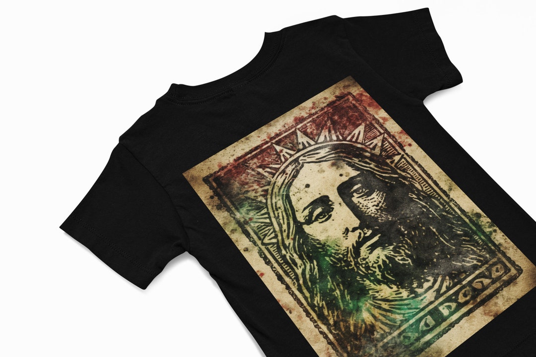 Vintage Crucifix Of Jesus Graphic Tee - Oversized Unisex T-Shirt, Soft Cotton, Streetwear Style For Men & Women - View #7