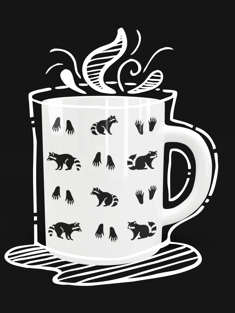 Raccoon Coffee Mug, Raccoon Gifts, Raccoon Cup, Gifts for Raccoon