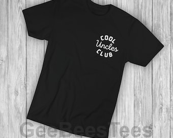 Cool Uncles Club T-shirt Brothers Gift Birthday Christmas Present Men's Brand New UK