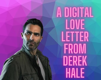 Derek Hale Teen Wolf Rollenspiel Liebesbrief Eine digitale E-Mail von Derek Hale Plus Extra Geschenk !!