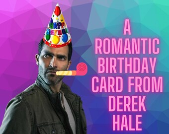 Derek Hale Teen Wolf Roleplay Romantic Birthday Card A Digital Birthday Card from Derek Hale Plus Extra Gift!!