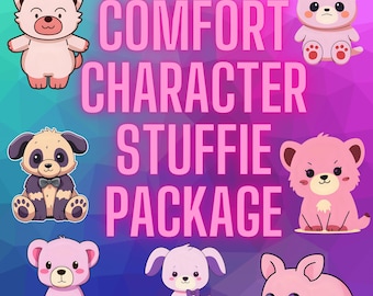 Comfortpakket met karakter knuffels en een brief