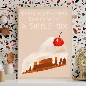 Cake Digital Wall Art - Inspiring Dessert-Inspired Printable Decor for Kitchens and Baking Lovers