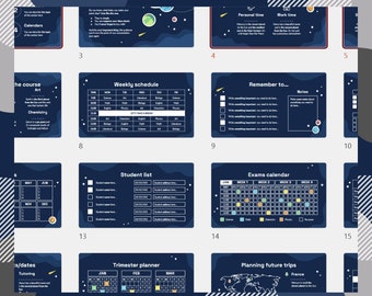 PowerPoint Template - Planets & Galaxy - Business - Business Deck - PPT Presentation 2023