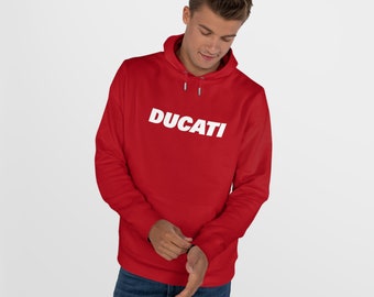 Sweat à capuche Ducati unisexe chaud et confortable | Doublé de polaire