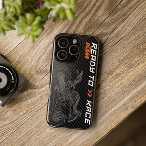 Protective Phone Cases, KTM Design, Tough Armor Cover, Custom Accessories, Dual Layer Case, Matte or Glossy Finish