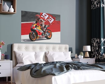 Marc Marquez 93 MotoGP | Indoor and Outdoor Silk Poster