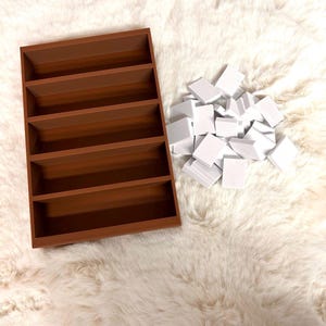 3D Printed Mini Bookshelf with 30 Blank Books - Booktok Style