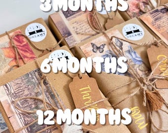 Månatligt paket med 12 böcker ~ Bokpresent ~ Mysteriebok ~ Blinddejt med en bok ~ Lärarpresent ~ Bokälskarpresent ~ Årlig adventskalender