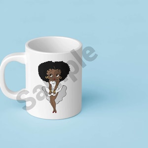 Sassy Sips: Exclusive Betty Boop Afro Mug Collection – 9 Stunning Designs! 11oz