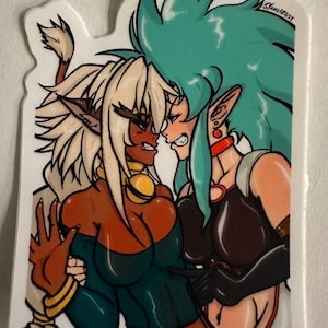 Fighting Space Gals STICKER!!