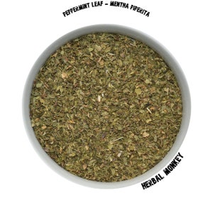 Peppermint  Leaf Rubbed | Mentha Piperita | Organic Peppermint Tea | Fine Cut Leaves