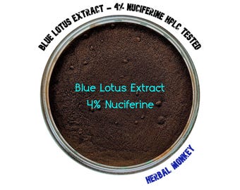 Blue Lotus Flower 4% Nuciferine Extract | Nymphaea Caerulea | Standardised HPLC