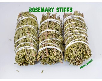 Rosemary Smudge Sticks | Salvia Rosmarinus | Hand Tied Rosemary Bundles | Loving Energy Infused within a Crystal Grid