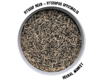 Hyssop Herb | Hyssopus Officinalis | Herbal Tea | Dried Hyssop Leaf