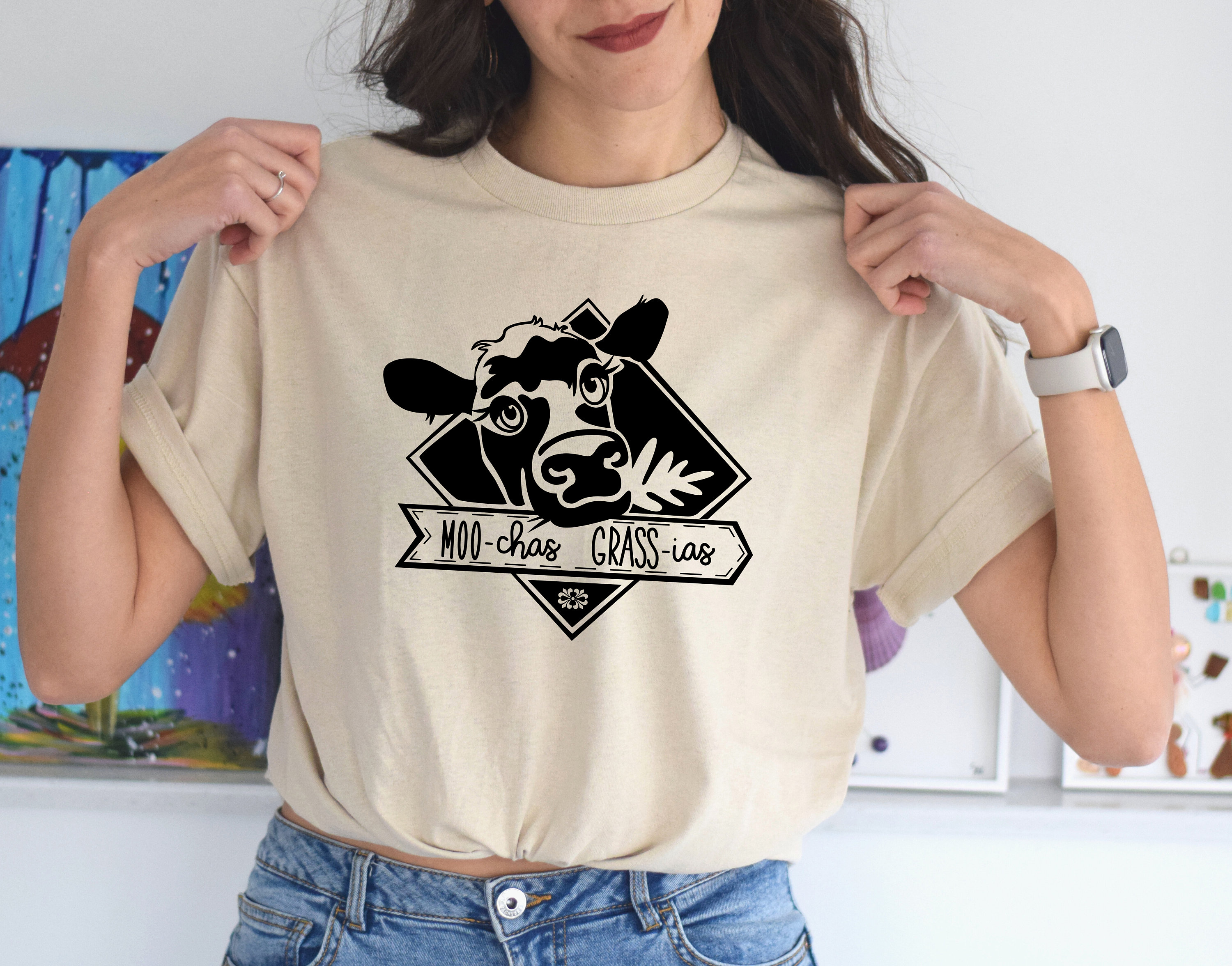 Funny Cow Shirt Farm Humor Cute Cow Shirt Cow Lover Gifts Etsy