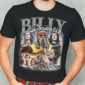 Billy Strings Shirt | Bluegrass Billy Strings T-Shirt | Unisex Vintage / 90&#39;s Style Billy Strings T-Shirt