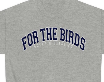 For The Birds Crewneck Sweatshirt - Ducks and Geese varsity letter crewneck sweatshirt