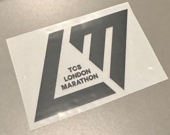 Logotipo del maratón de Londres HTV para planchar