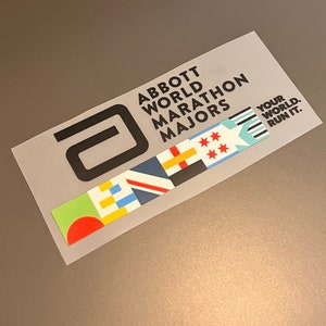 World Marathon Majors Logo HTV Iron on