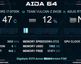 AIDA SPY SENSORPANEL 1920X480