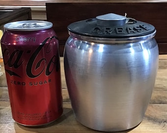 Vintage Kromex Grease Canister Retro 1950s Mid Century Farmhouse +