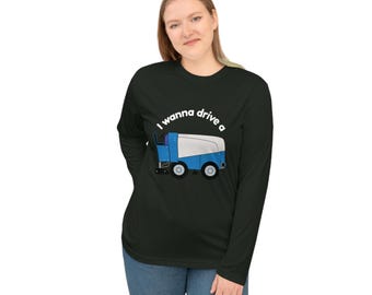 Quiero conducir una máquina de reacondicionamiento de hielo / Amante del hockey Manga larga