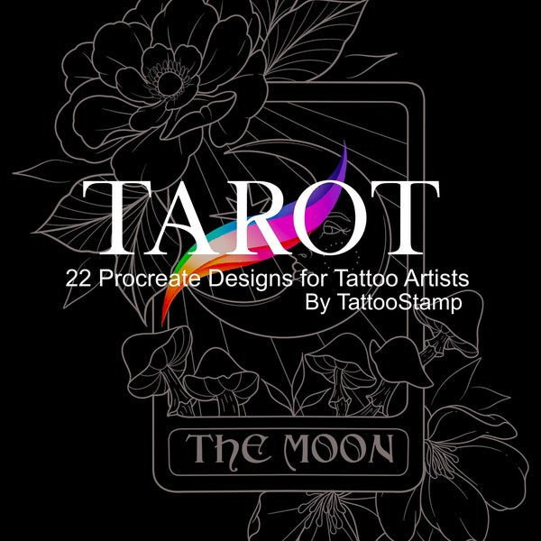 Dessins de tatouage de carte de tarot - tatouage flash procréer - jeu de tarot sorcière - tatouage flash sorcière pour procréer - dessins de tarot flash