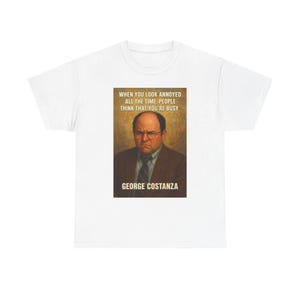 Zwaar katoenen uniseks T-shirt George Costanza