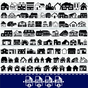 House SVG Bundle, Home Svg, House Clipart, House Png, House Vector, House Clip Art, Cut File House Silhouette,Home SVG,Home Png,Home Clipart