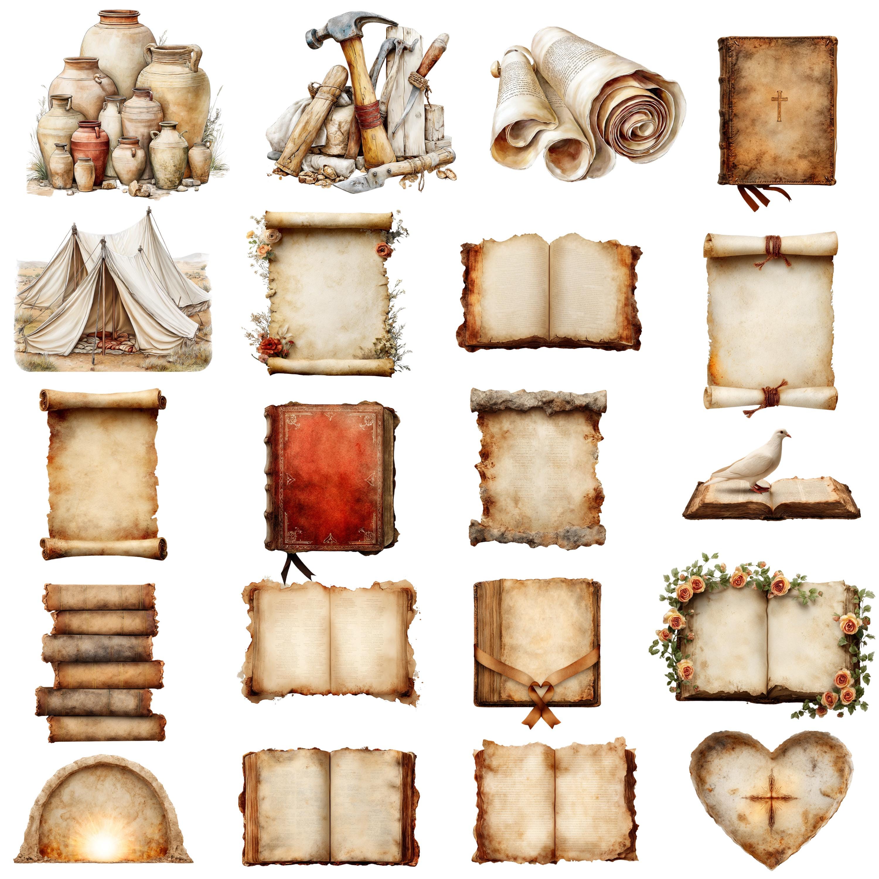 Christian Clipart Bundle, Bible Story PNG Set, Religious Graphics - Etsy