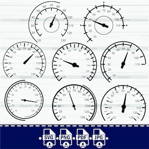 8 Auto-Tachometer, Tachometer SVG, Tachometer Clipart, Rennsport-Svg, Geschwindigkeitsmesser-Svg, Tachometer-Silhouette, Fahren-Svg