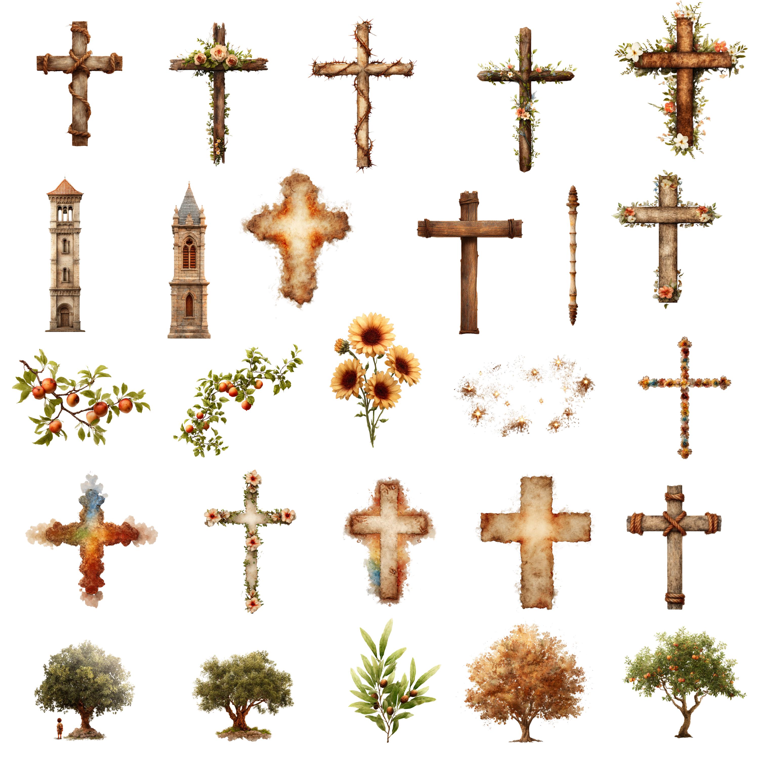 Christian Clipart Bundle, Bible Story PNG Set, Religious Graphics - Etsy