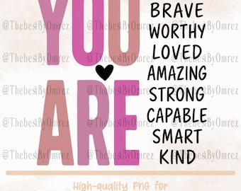 Credi in te stesso PNG, Clipart motivazionale (download digitale)