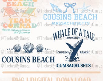 The Summer I Turned Pretty PNG: Conrad Cousins Beach Design (digitale download)